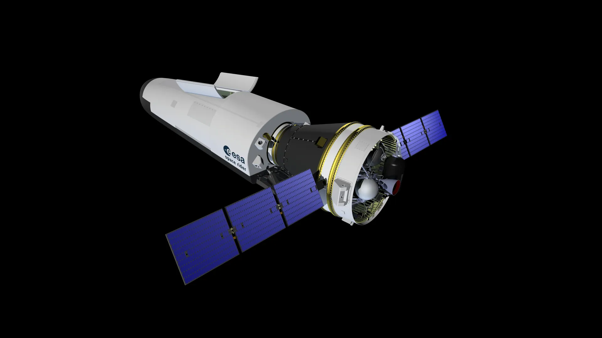 View of a Space Rider in the space